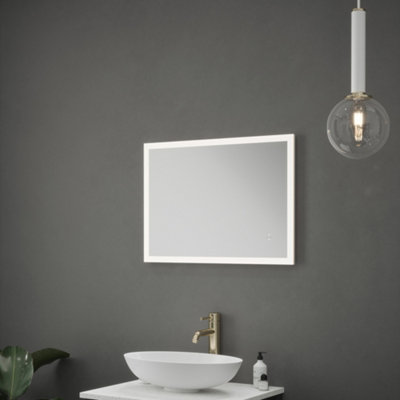 FNX Bathrooms Helsinki Led Bathroom Mirror With Anti-Fog DemisterIp44 Rated & Diffused 4000K Natural White Light500X700mm from B&Q