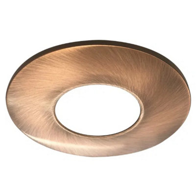 FNX Bathrooms Brushed Copper Downlight Bezel For Riga Flex LightingIp65 Rated from B&Q