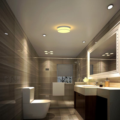 FNX Bathrooms Aspen Tunable Ip44 Led Ceiling Light With Bluetooth Speaker 17W from B&Q