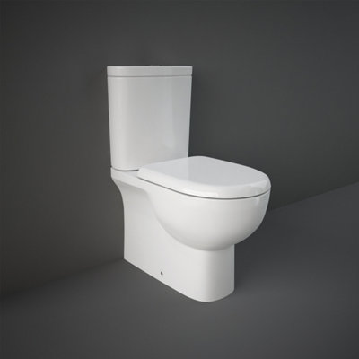 Rak Ceramics Tonique Closed Back Close Coupled Toilet With Soft Close SeatWhite from B&Q
