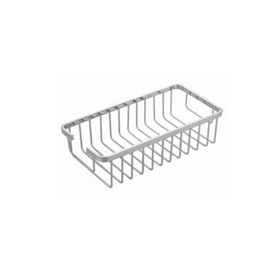 FNX Bathrooms Chrome Wire Soap BasketWall Mounted Mild Steel Gloss Finish Modern Design from B&Q