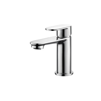 FNX Bathrooms Chrome Basin Mixer Tap Mono Bathroom Sink Single Lever Modern Cloakroom from B&Q