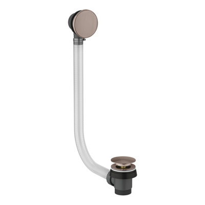 FNX Bathrooms Brushed Bronze Pop Up Bath Waste With Integrated Overflow from B&Q