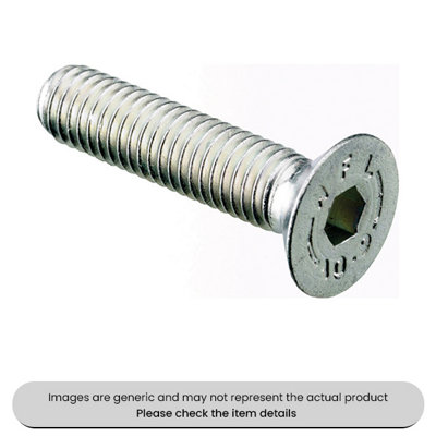 Mehr Zinc Plated Countersunk Socket Screws Metric Grade 10.9M6X20 Pack Qty 100 from B&Q