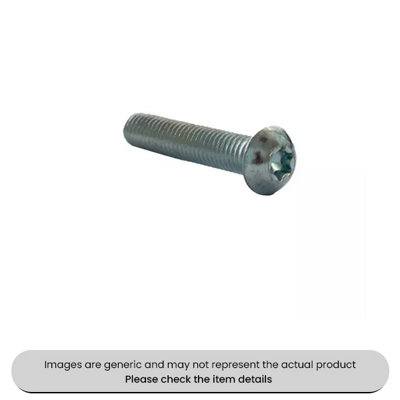 Mehr Zinc Plated T40 Button Screw Metric M8X40mm Pack Qty 50 from B&Q