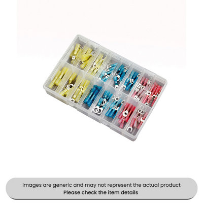 Mehr Heat Shrink Terminals Adhesive Lined Butt Connectors Assorted Box 100Pcs