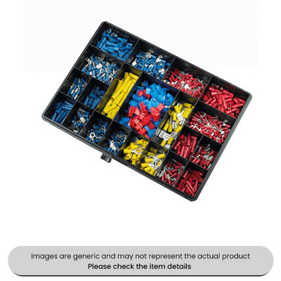 Mehr Maxi Assorted Terminals Fully Insulated Female And Male Assorted Box 655Pcs from B&Q
