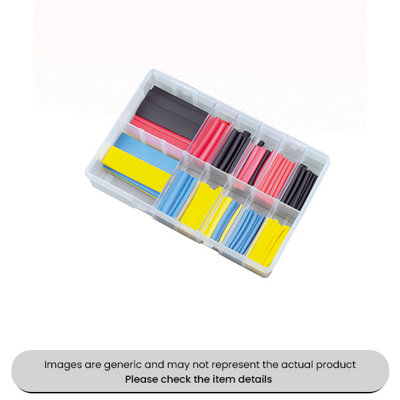 Mehr Heat Shrink Tubing 50 & 70 mm Lengths Assorted Box 160Pcs from B&Q