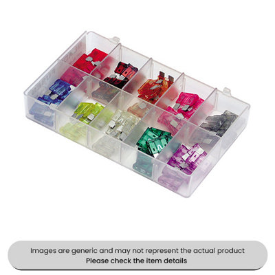 Mehr Mini Standard Blade Fuses Ato 2-30Amp Assorted Box 60Pcs from B&Q