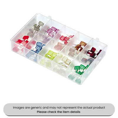 Mehr Mini Blade Fuses 2-30Amp Assorted Box 90Pcs from B&Q