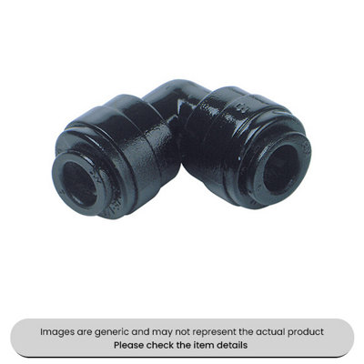 Mehr Push Fit Plastic Couplings Metric Equal Elbows 8mm Pack Qty 5 from B&Q