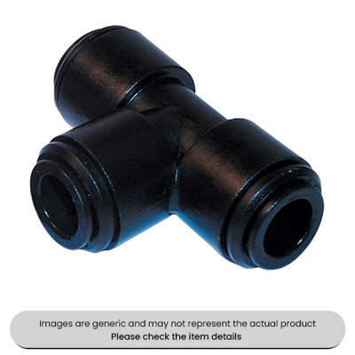 Mehr Speedfit Plastic Couplings Metric Equal Tees 10mm Pack Qty 5 from B&Q