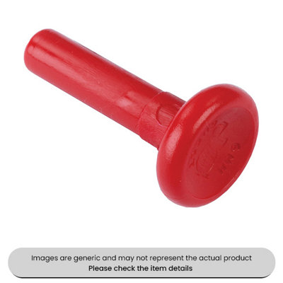 Mehr 12mm Red Colour Plastic Plugs Pack Qty 3 from B&Q
