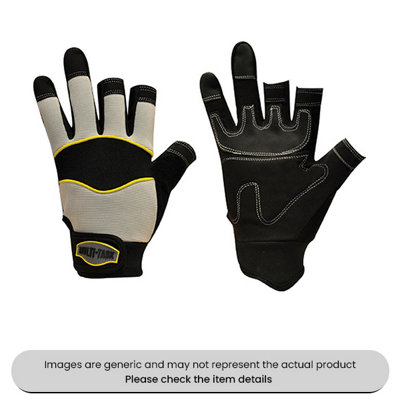 Mehr Medium Multi-Task 3 Gloves With 3 Open Fingers Pack Qty 1 from B&Q
