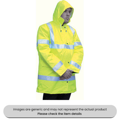 Mehr Yellow Medium Hi-Vis Reflective Jacket Zip Front Pack Qty 1 from B&Q