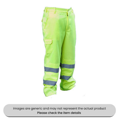 Mehr Yellow Extra Large Heavyweight Reflective Trousers Pack Qty 1 from B&Q