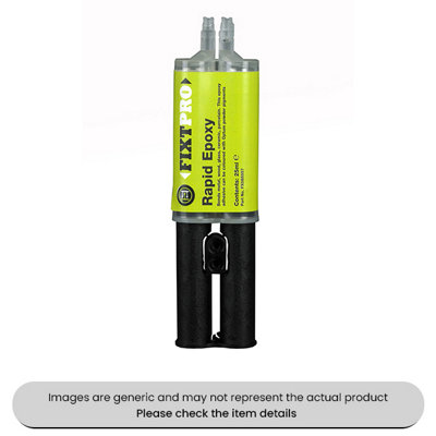 Mehr Clear Fixt Rapid Epoxy 5 Minute 25Ml Syringes Pack Qty 2