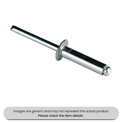 Mehr Aluminium Rivets 6.4X16mm Pack Qty 250 from B&Q