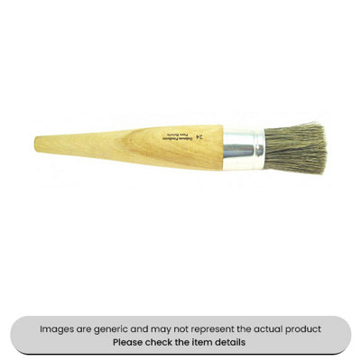 B&Q -  Wooden Handle Tyre Paste Brush Pack Qty 1