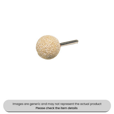 Mehr Golf Ball Buffing Stone Spherical Rasp 6mm Pack Qty 1 from B&Q