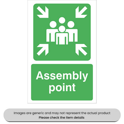 Mehr Assembly Point Foamex 240X360mm Pack Qty 1 from B&Q