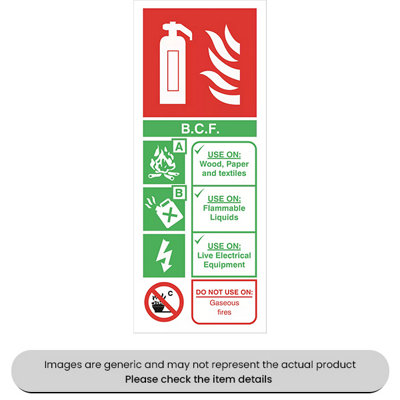 Mehr Green Extinguisher Self-Adhesive 250X100mm Pack Qty 1 from B&Q