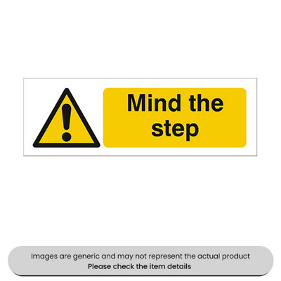 B&Q -  Mind The Step Adhesive 120X360mm Pack Qty 1