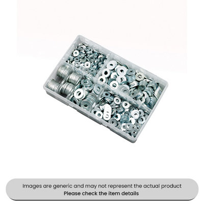 Mehr Zinc Plated Flat O Rings Washersform C Metric 5mm-20mm Assorted Box 800Pcs from B&Q