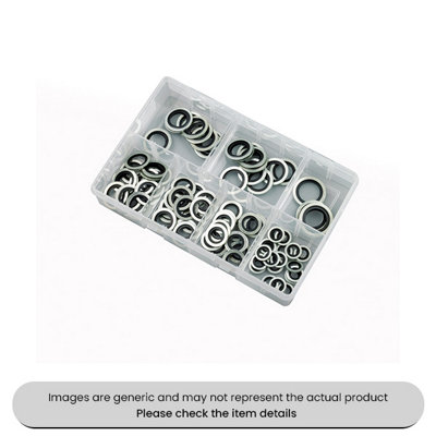 Mehr Bonded Seals Dowty Type O-Rings Washers Metric Assorted Box 90Pcs from B&Q