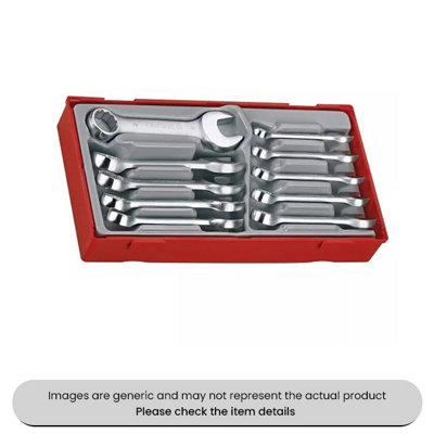 Mehr Chrome Vanadium Steel Combination Spanner Set Metric 10 Piece Pack Qty 1 from B&Q