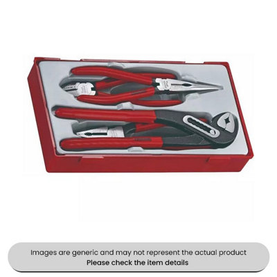 Mehr Chrome Vanadium Steel Mega Bite Plier Set 4 Piece Pack Qty 1 from B&Q