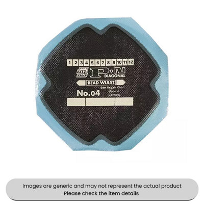 Mehr Cross-Ply Tyre Repair Patch Pn Series 2 Plies120X120mm Pack Qty 10 from B&Q