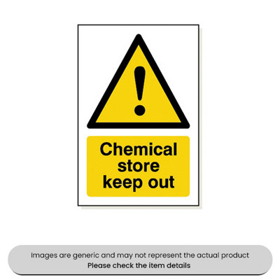 Mehr Chemical Store Keep Out Adhesive 240X360mm Pack Qty 1 from B&Q