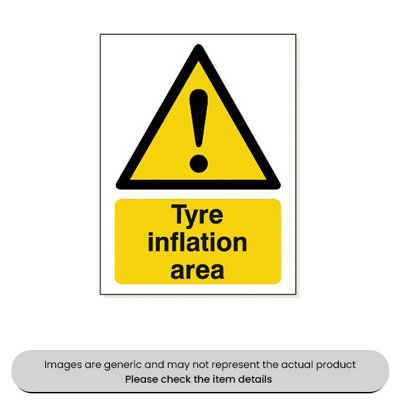 Mehr Tyre Inflation Area Sticker Adhesive 240X360mm Pack Qty 1