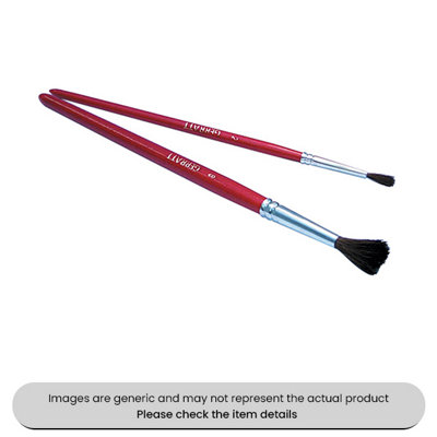 B&Q -  High Quality Touch-Up Paint Brushes No.6 With Wooden Handles Pack Qty 20