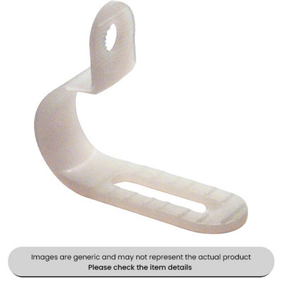 Mehr Adjustable Nylon P-Clips 4.8-6.4mm Pack Qty 50 from B&Q