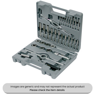 Mehr Hss Tap & Die Box Set M3-M12 With Plastic Storage Case Pack Qty 1 from B&Q