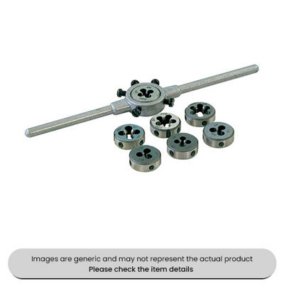 Mehr Hss Solid Die Set Die Stock M3-M12 Pack Qty 1 from B&Q