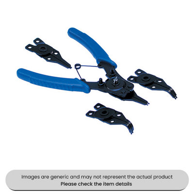 Mehr Circlip Pliers Set Changeable Heads For Internal & External Circlips Pack Qty 1 from B&Q