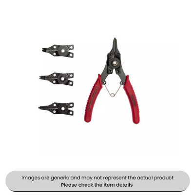Mehr Internal And External Circlip Plier Set 5 Piece Interchangeable Pack Qty 1 from B&Q