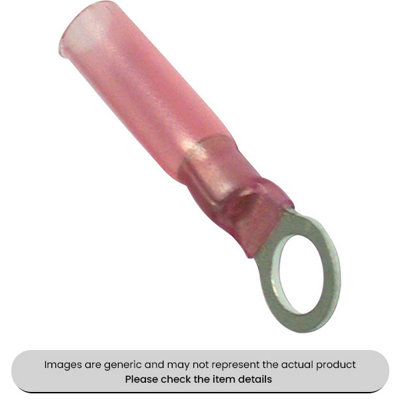 Mehr Red Heat Shrink Terminals Adhesive Lined 5mm Fork Terminals Pack Qty 25 from B&Q