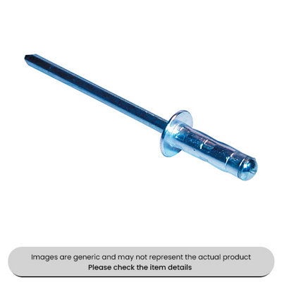 Mehr Aluminium Multigrip Rivets Standard Flange 4.0X12.7mm Pack Qty 500 from B&Q