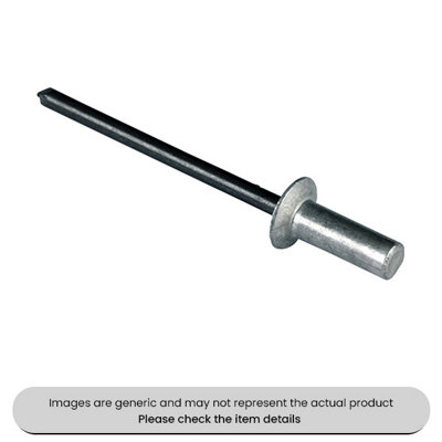 Mehr Aluminium Countersunk Sealing Rivets 4.0X12mm Pack Qty 500 from B&Q