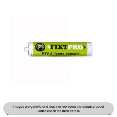 Mehr Black Fixt Rtv Silicone Sealant 300Ml Cartridges Pack Qty 1 from B&Q