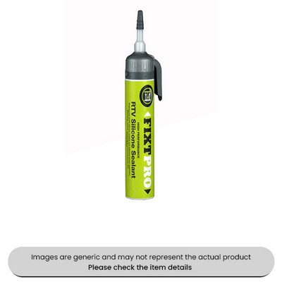 Mehr Black Fixt Silicone Sealant High Performance 200Ml Cartridge Pack Qty 1 from B&Q