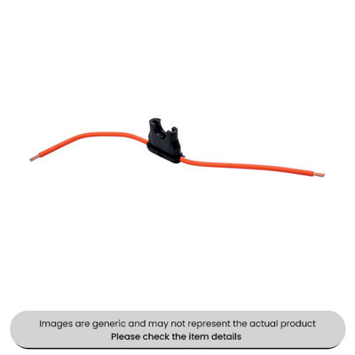 Mehr Blade Fuse Holders 30Amp With Orange Cables Pack Qty 10 from B&Q