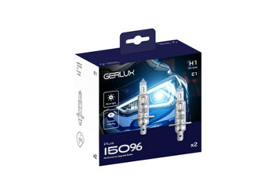 Mehr Gerlux H1 Halogen Headlight Bulbs +150% Brighter12V 55W P14.5SPack Of 2 from B&Q