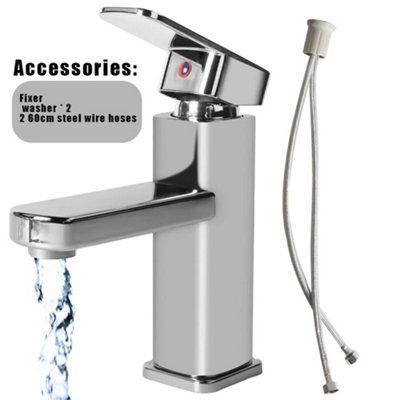 Durable Monobloc Waterfall Mixer Tap  Modern Bathroom Sink Basin Faucet For Washroom from B&Q