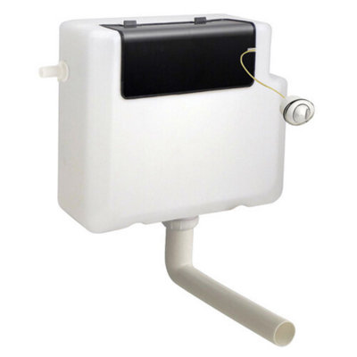 Concealed Toilet Cistern Dual With  Flush  Polished Chrome  Push Button Front And Side Access from B&Q