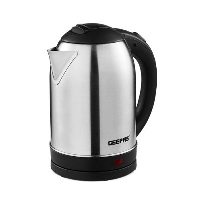 1.8L Cordless Electric Kettle Stainless Steel 1500W Rapid Boil from B&Q
